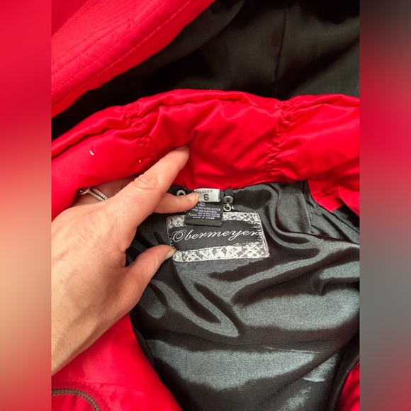 Obermeyer red ski jacket size 6 - Picture 2 of 4